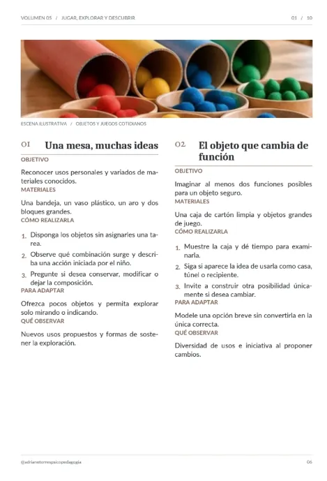 VOLUMEN 05 — JUGAR, EXPLORAR Y DESCUBRIR